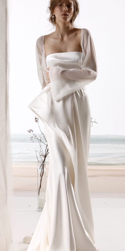 destination wedding dresses simple silk beach lesposedigio
