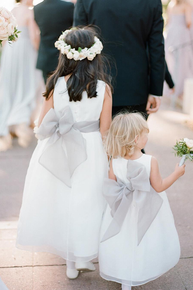 country flower girl dresses with bow simple rebeccayale
