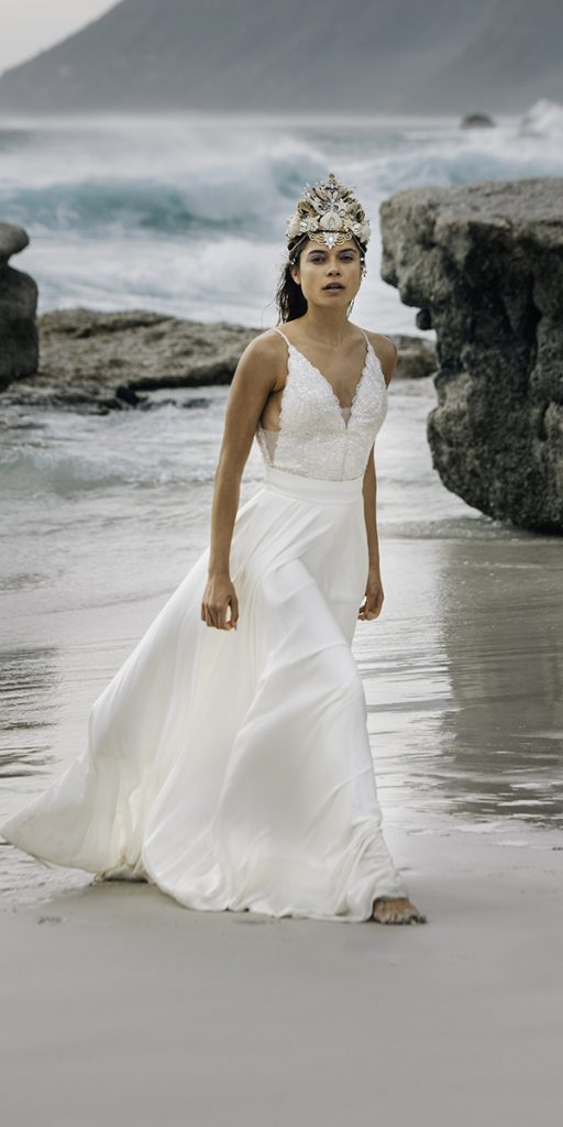 hawaiian wedding dresses a line beach with spaghetti straps catherine deane