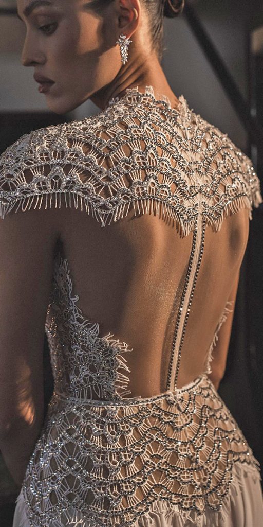 lace back wedding dresses open back illusion drorkontento