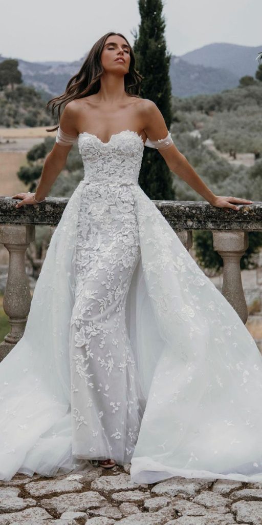 lace beach wedding dresses off the shoulder lace sweetheart neckline tali__photography