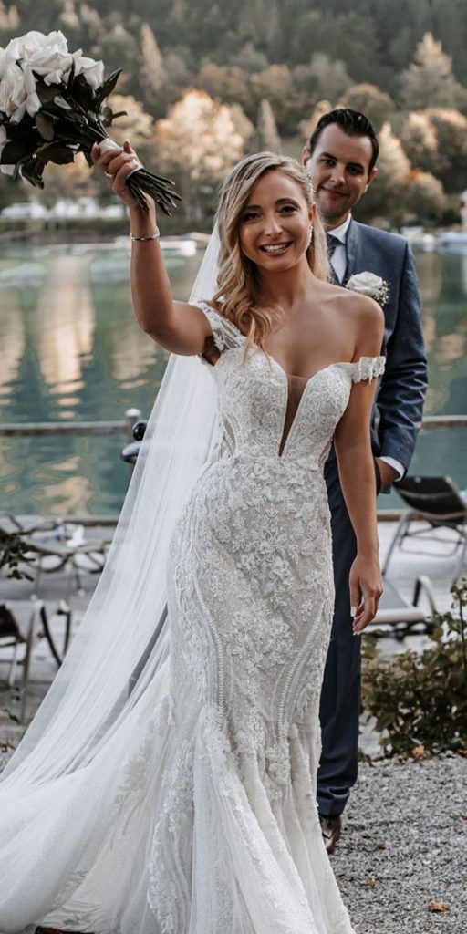 lace beach wedding dresses off the shoulder sexy martinaliana