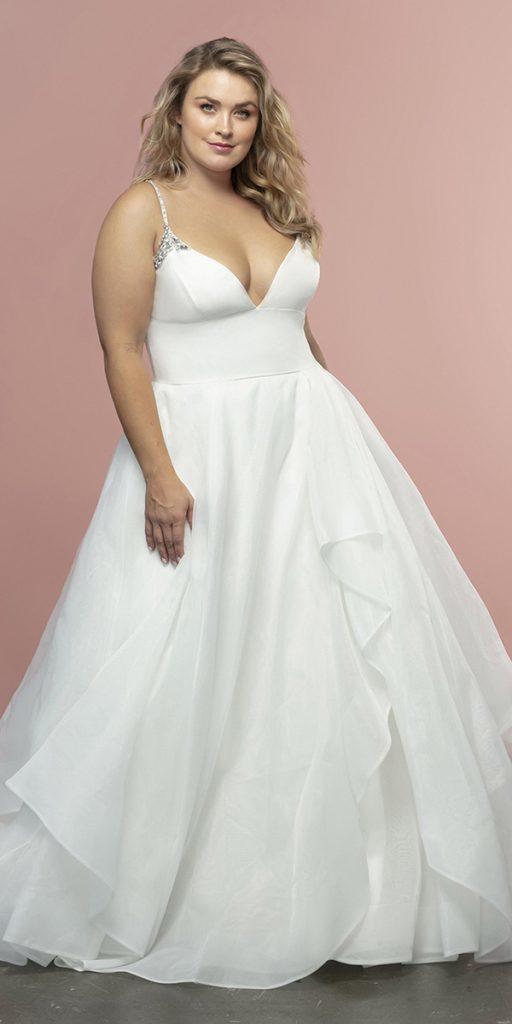 plus size ball gowns wedding dresses simple with spaghetti straps sweetheart neckline hayley paige