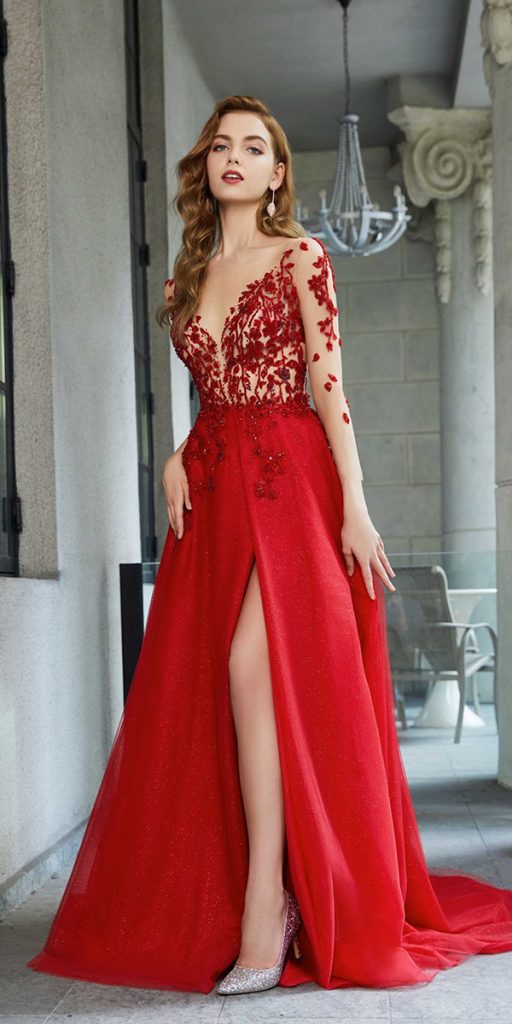 Krista Black and Dark Red Wedding Dress| Brides & Tailor-hkpdtq2012.edu.vn