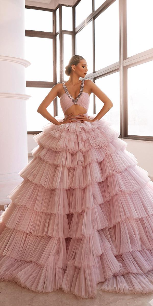 12 Pink Wedding Dresses You Like Immediately | Wedding Dresses Guide