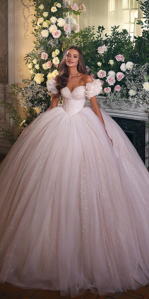 top wedding dresses ball gown with cap sleeves saidmhamad