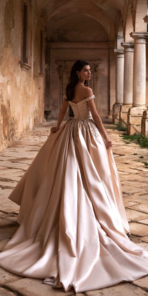 top wedding dresses simple satin blush eva lendel