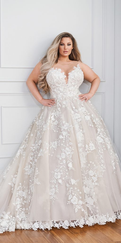 plus size wedding dresses a line lac sweetheart neckline martin