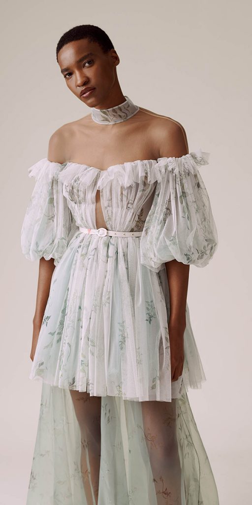beach high low wedding dresses with sleeves off the shoulder hermionedepaula
