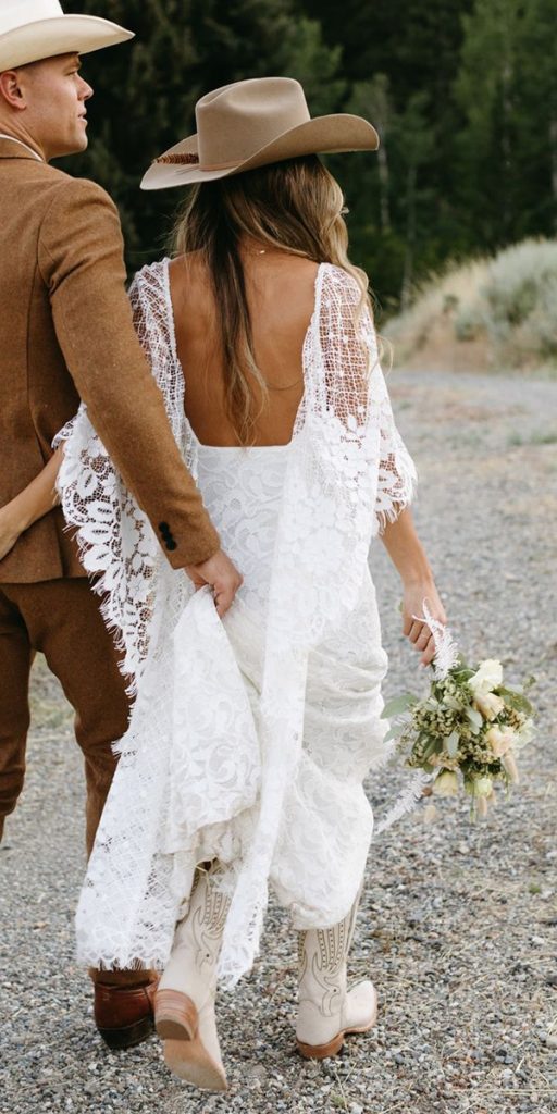 bohemian wedding dresses open back lace barn grace_loves_lace