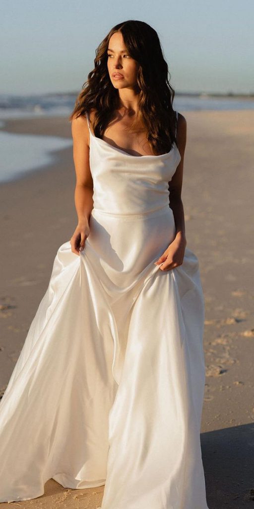 destination wedding dresses simple with spaghetti straps annacampbellbridal