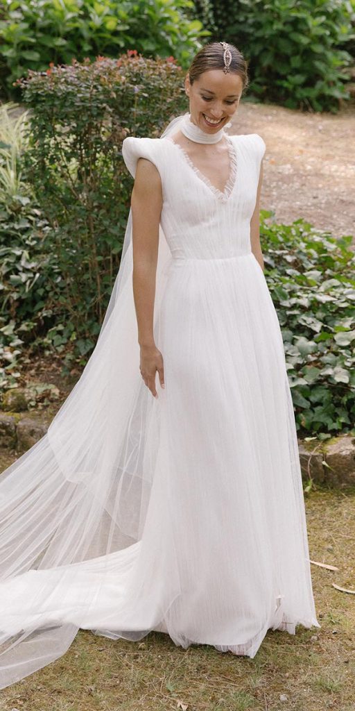 simple wedding dresses a line v neckline ccountry beach ohqueluna