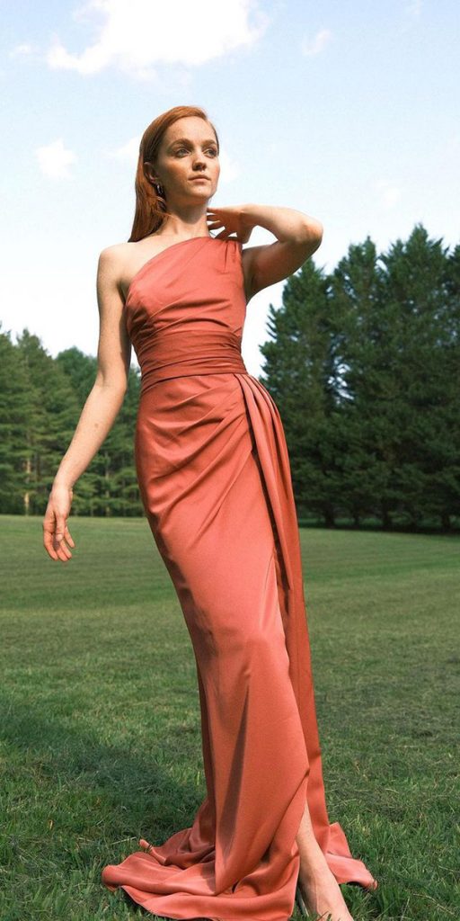 wedding guest dresses for spring simple rust hayleypaigeoccasions