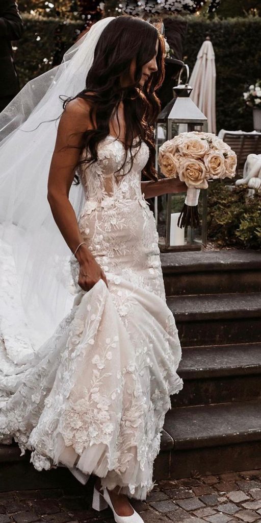 lace beach wedding dresses sweetheart neckline sexy berta