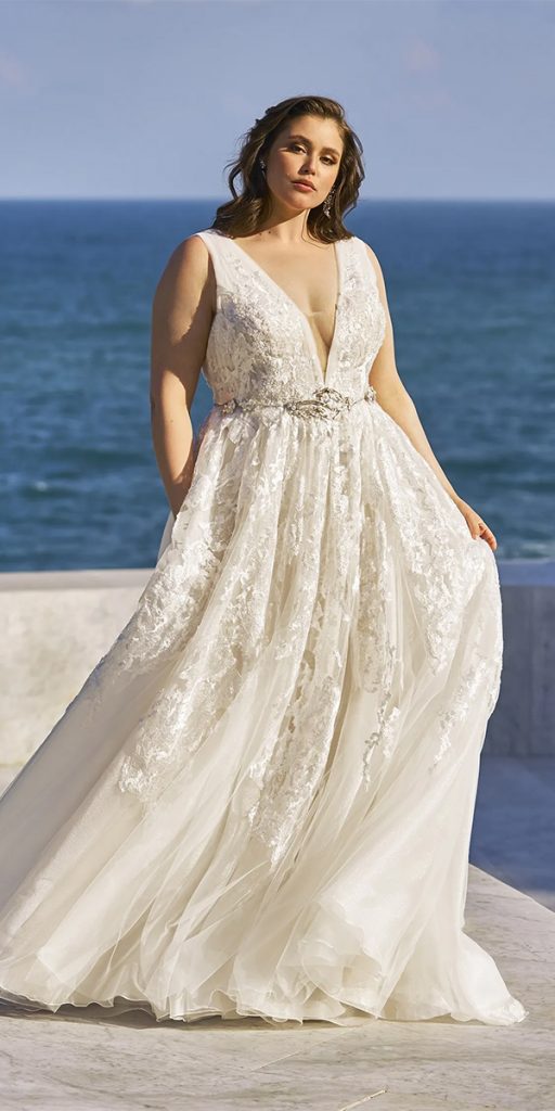plus size summer wedding dresses lace beach pronovias
