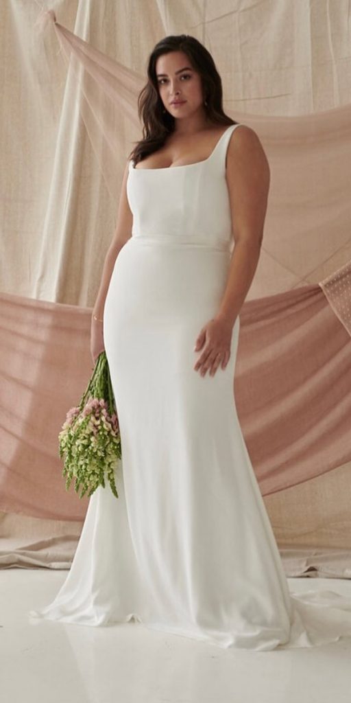 simple plus size wedding dresses sheath boho beach alexandragrecco