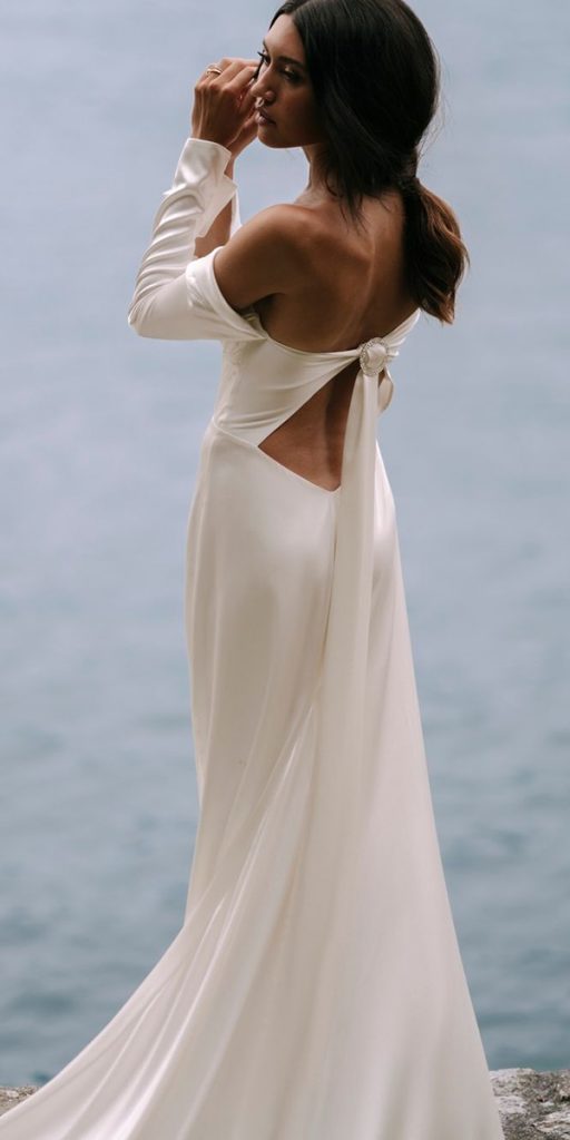 simple wedding dresses with sleeves casual beach grace_loves_lace