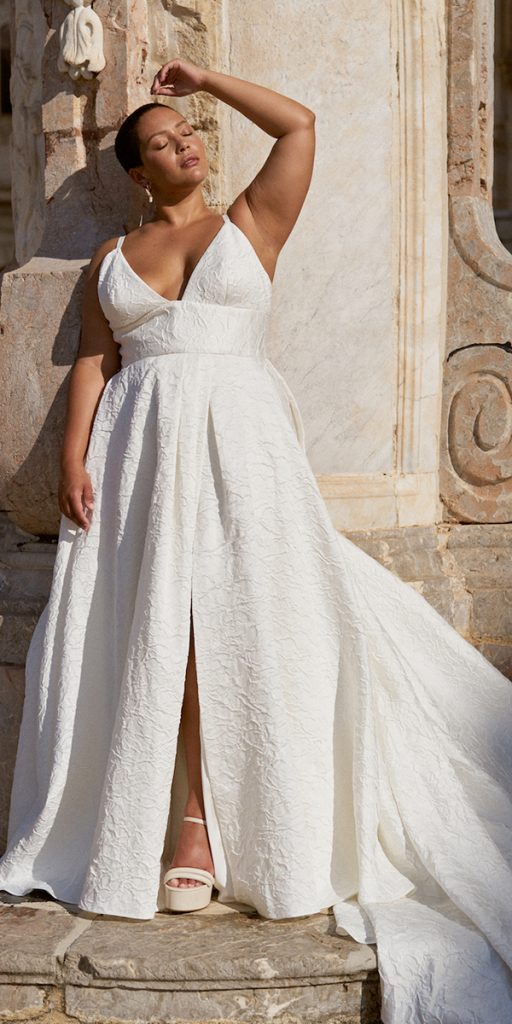 summer wedding dresses with spaghetti straps simple truvelle