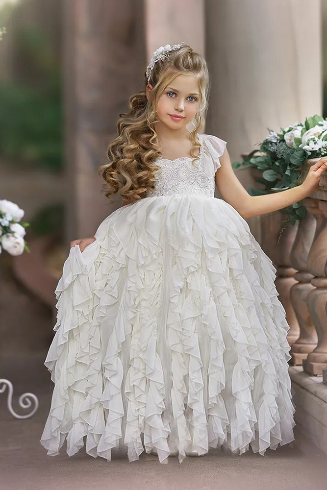 old fashioned flower girl dresses