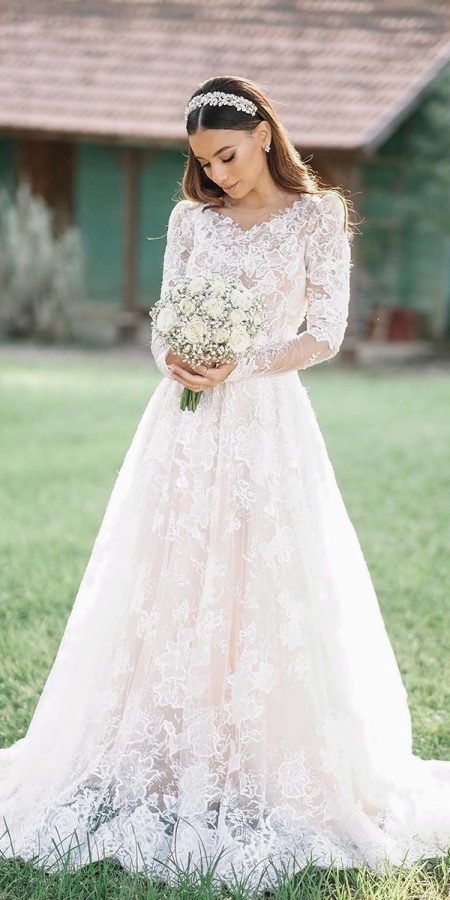 Lace Wedding Dresses With Sleeves: 24 Styles That You'll Love