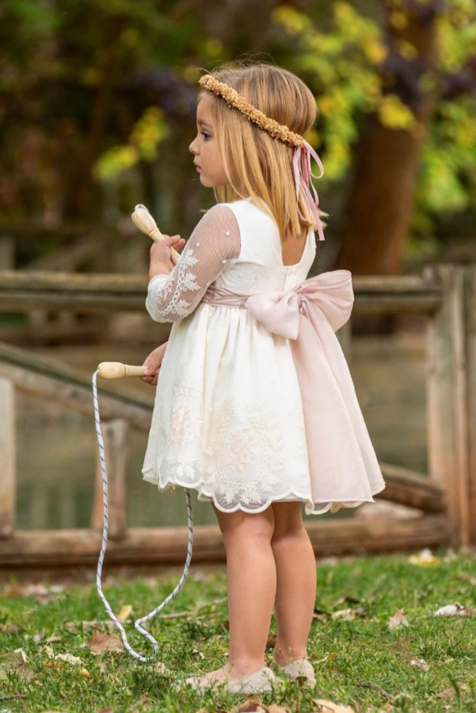 Toddler lace cheap flower girl dresses