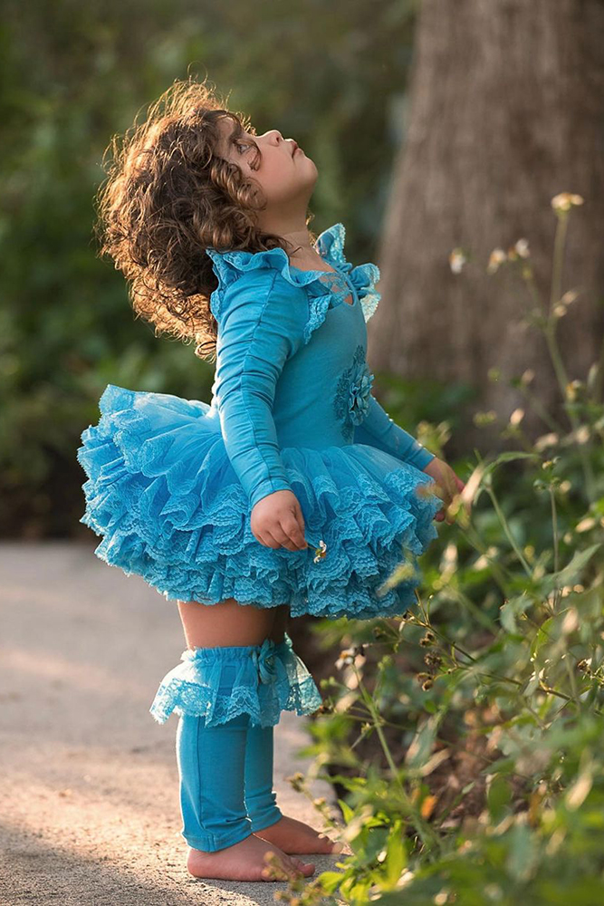 tutu flower girl dresses blue tulle skirt dollcakevintage