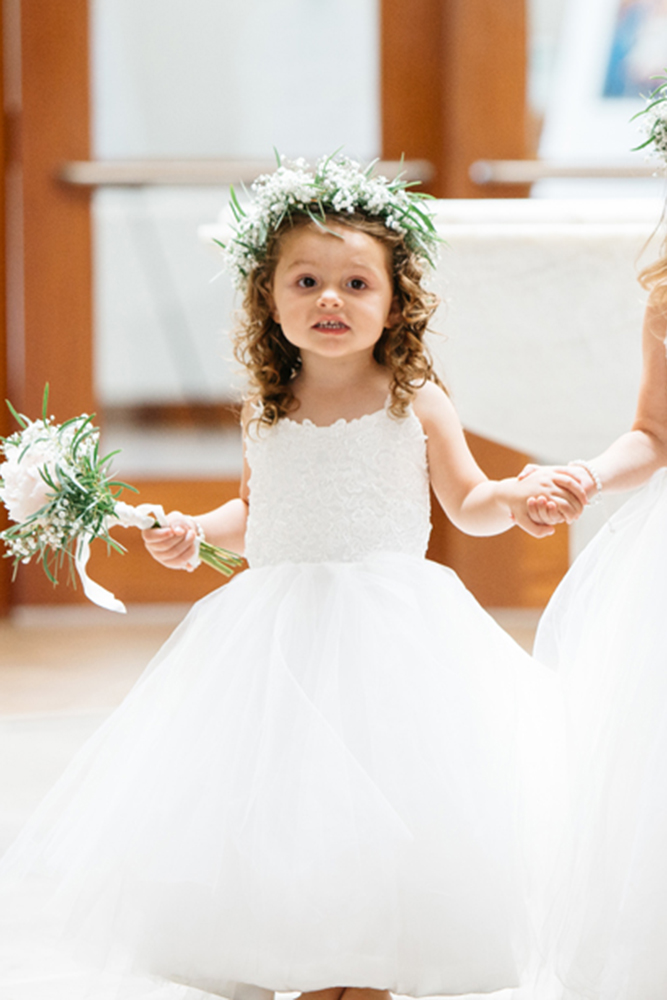 tutu flower girl dresses white tulle skirt annaperevertaylo