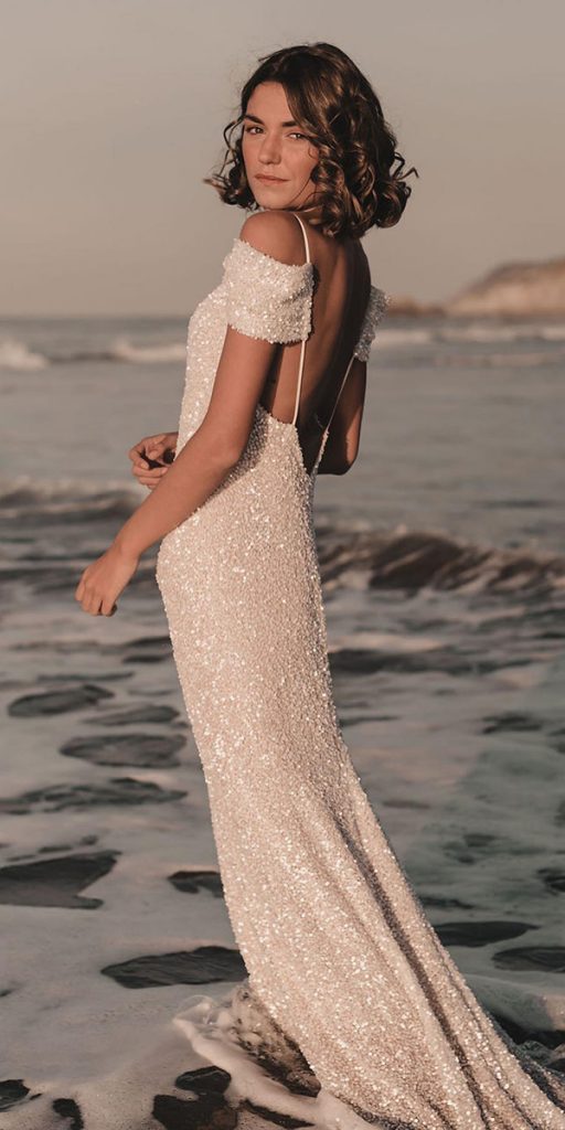 vintage wedding dresses 1920s sheath sequins jeweled aliciarueda