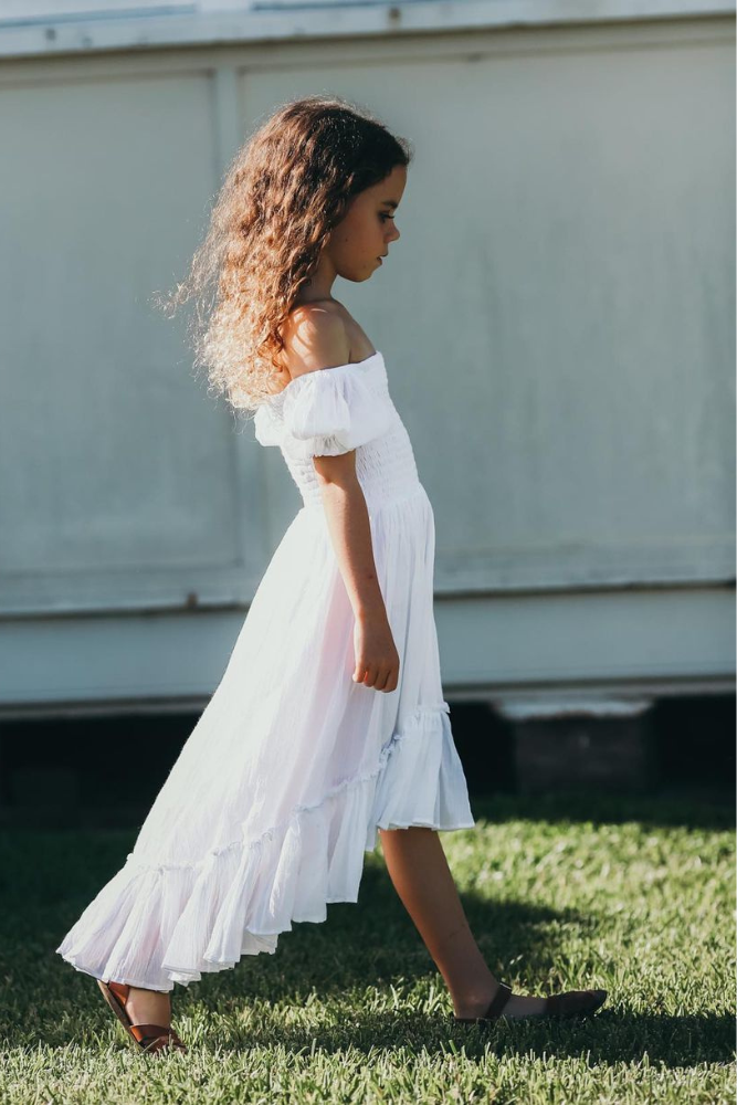 country flower girl dresses in simple style