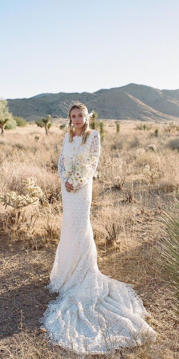 vintage wedding dresses with sleeves country gown ideas
