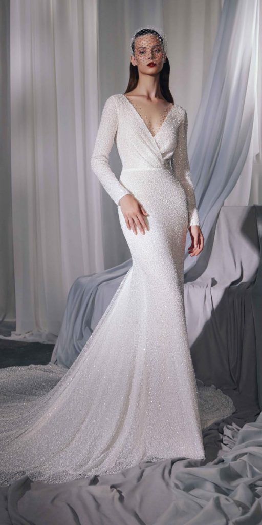  carfelli wedding dresses simple with long sleeves