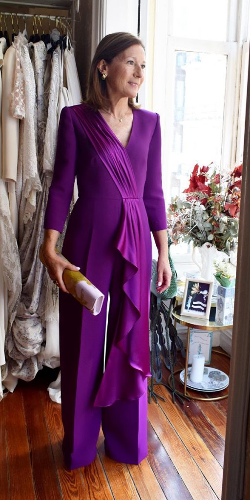 pantsuits casual mother of the bride dress for beach purple simple aliciaruedaatelier