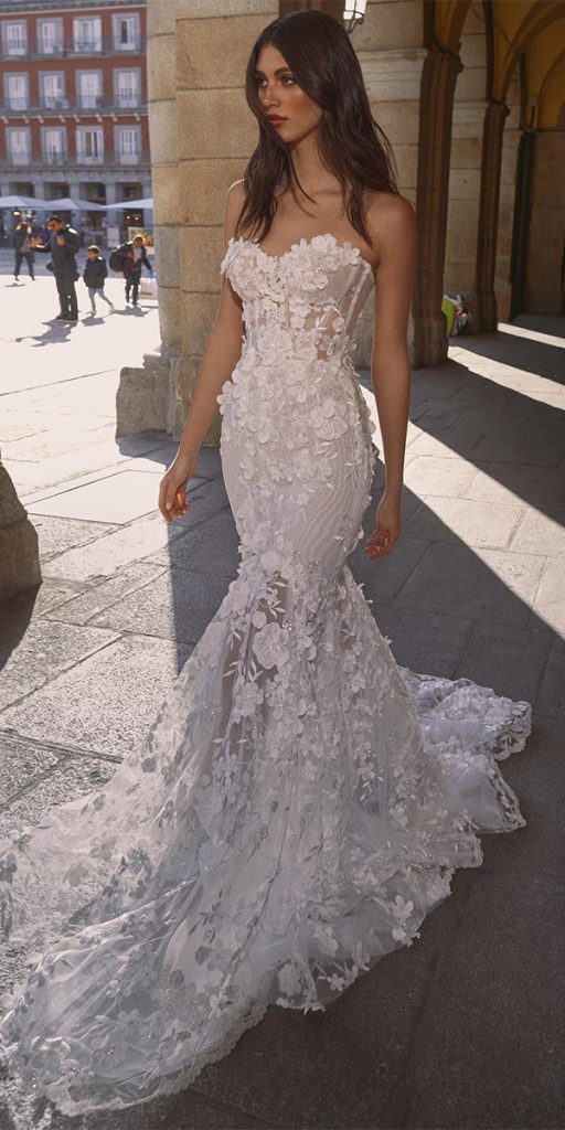 Strapless Sweetheart Mermaid Wedding Dresses  Modern Bridal Gowns   Babyonlinedress UK