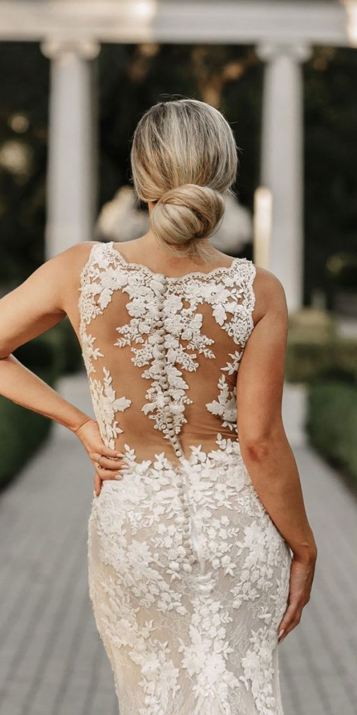 lace back wedding dresses tattoo back missstellayork