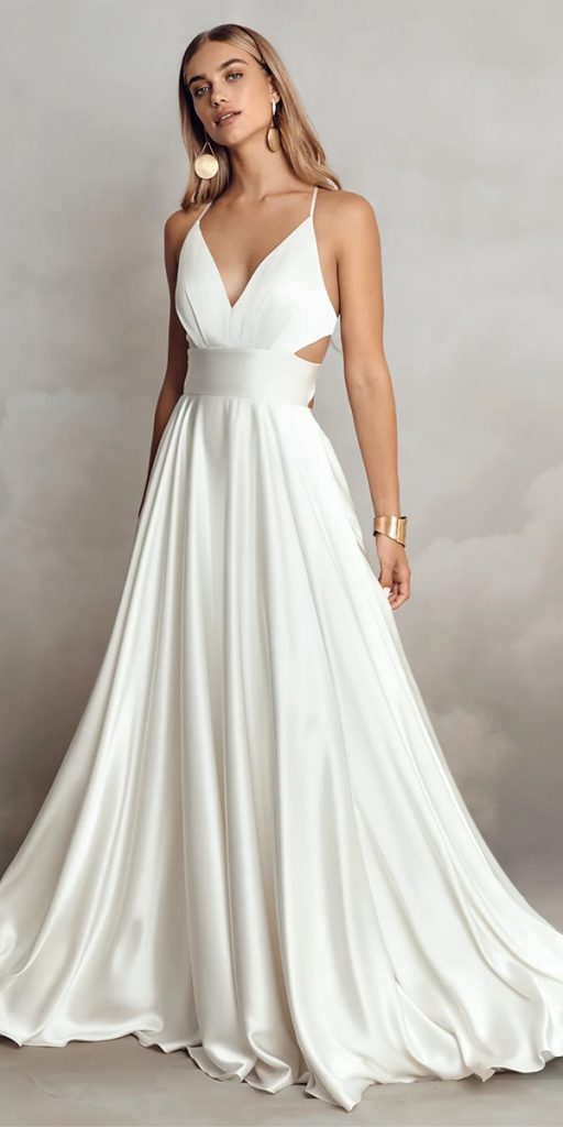 top wedding dresses simple with spaghetti straps catherinedeane