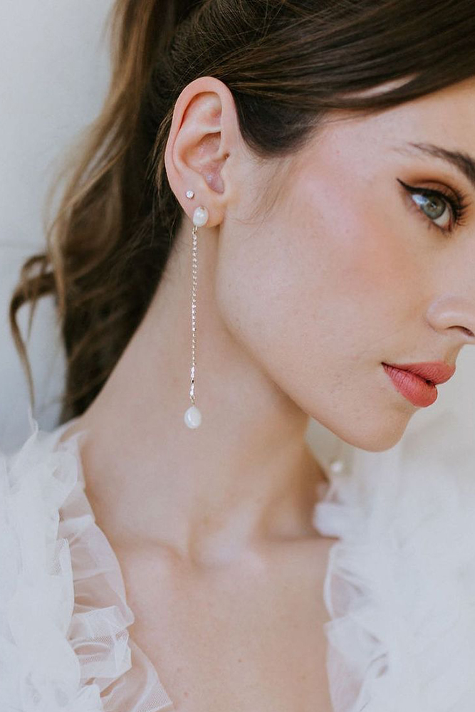  bridal earrings drop long untamedpetals