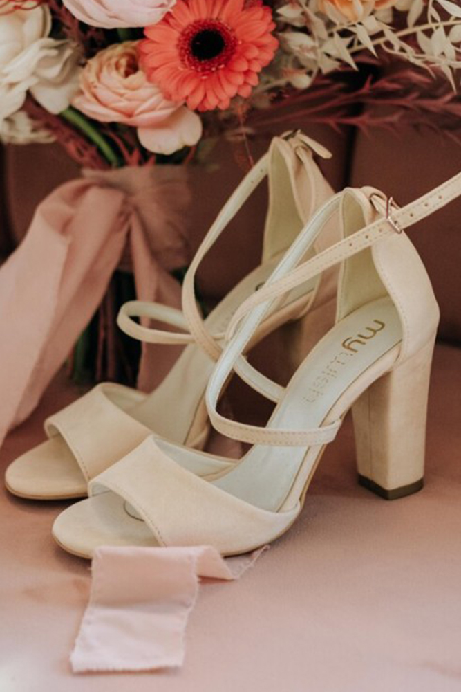  cheap wedding shoes block heels blush simple mywishpoland