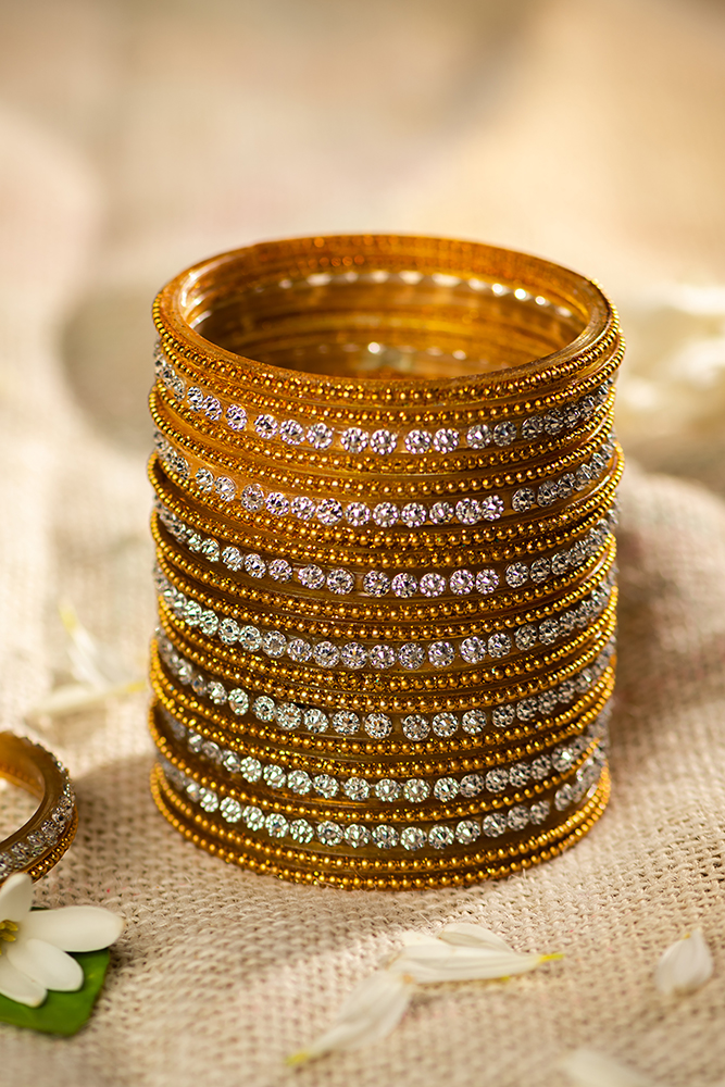  gold diamond bangles for bridal indian shutterstock