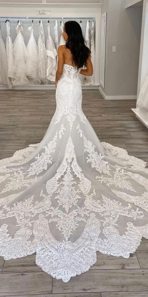lace bridal gowns low back with train sexy badgleymischka