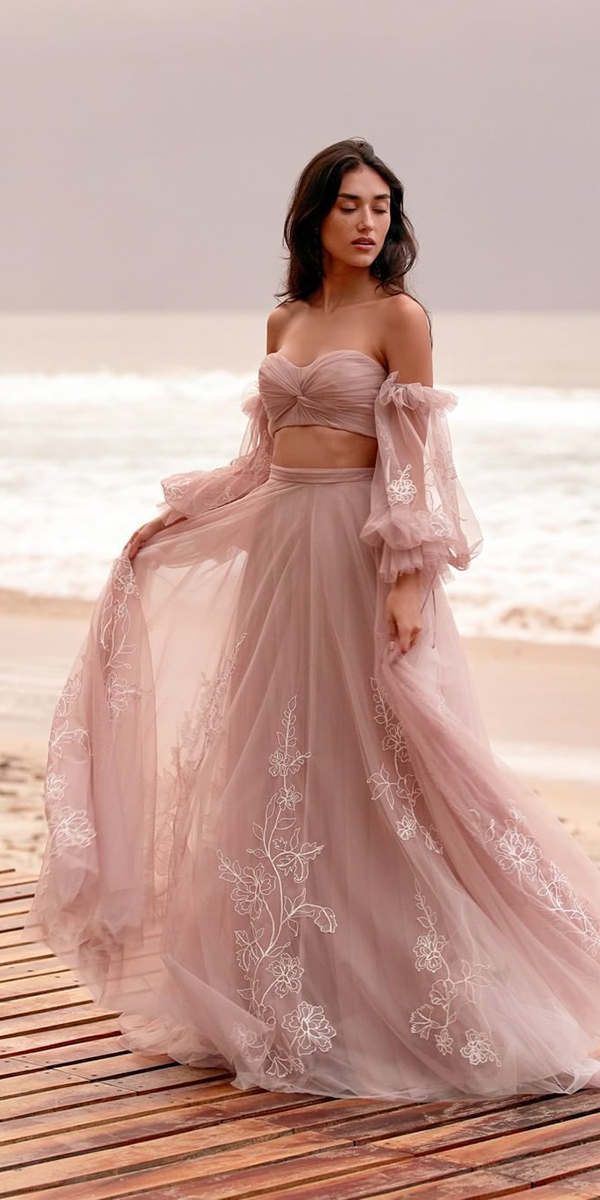 Pink Wedding Dresses You'll Like Immediately