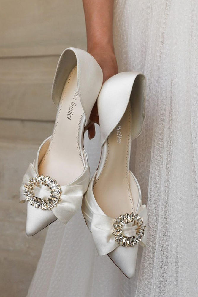  how to choose wedding shoes silk with heels millanova