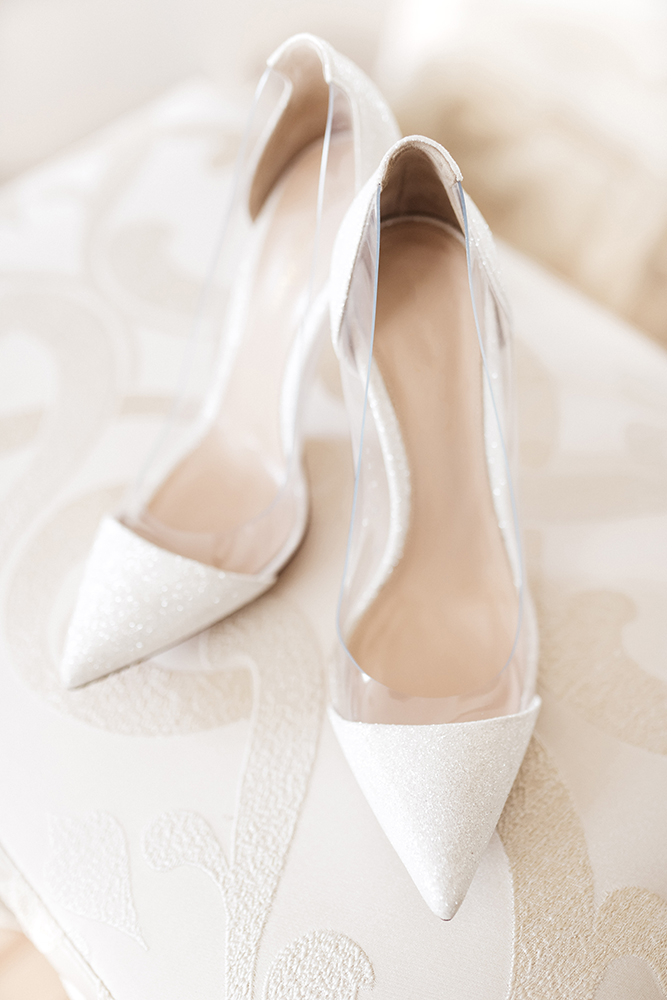  how to choose wedding shoes with high heels white simple shutterstock