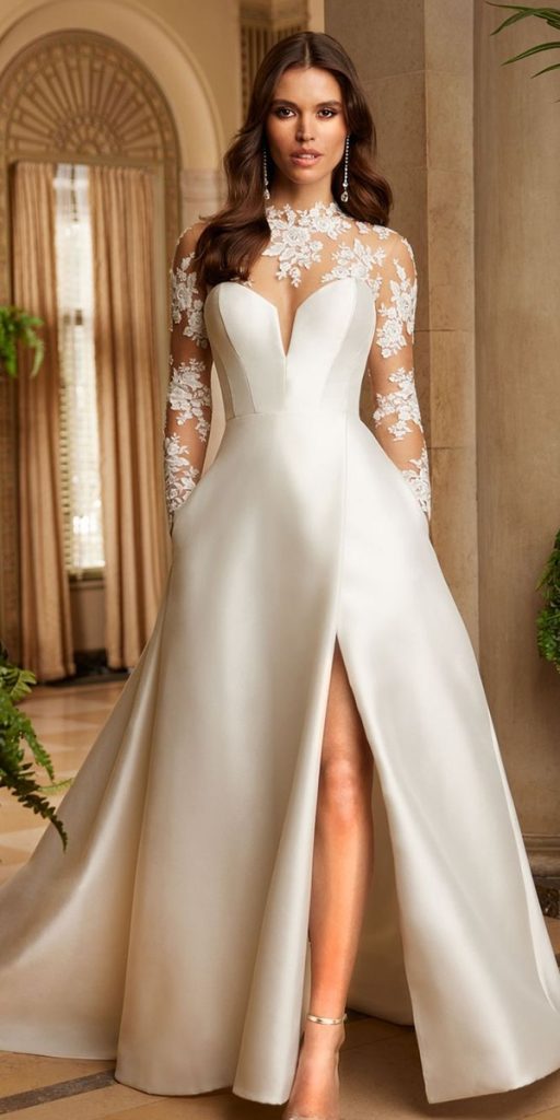 Illusion Long Sleeve Wedding Dresses You'll Like Wedding Dresses Guide