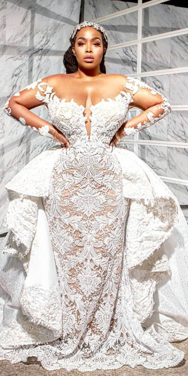plus size ball gowns wedding dresses in lace