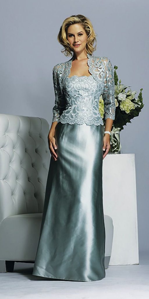 Winter mother of the bride dresses with on sale jackets