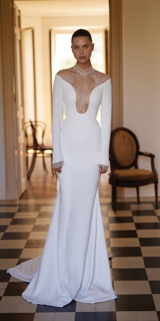top wedding dresses simple with long sleeves dana harel