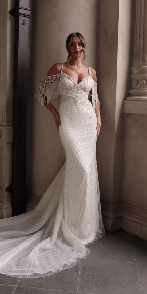 trendy wedding dresses vintage sheath annacampbell