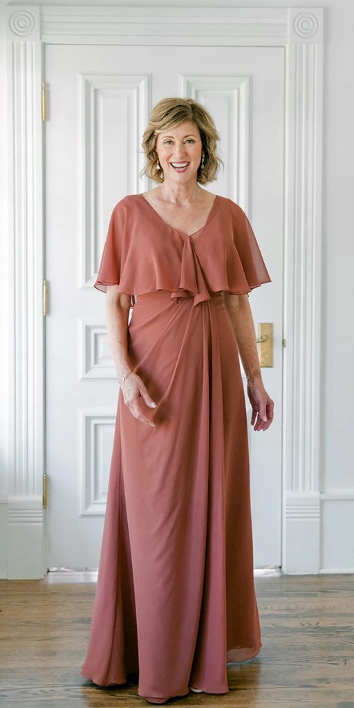 country mother of the bride dress long simple simple revelry