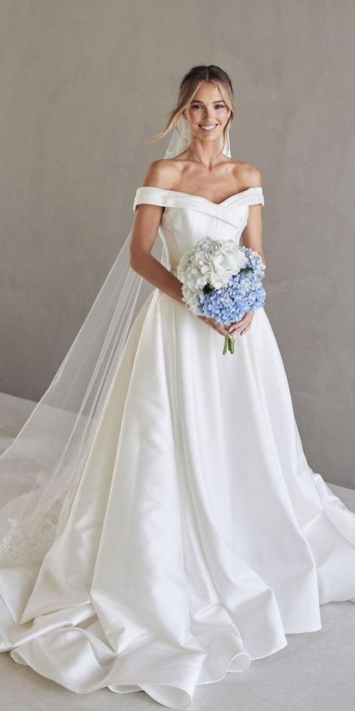 Beautiful silk outlet wedding dresses