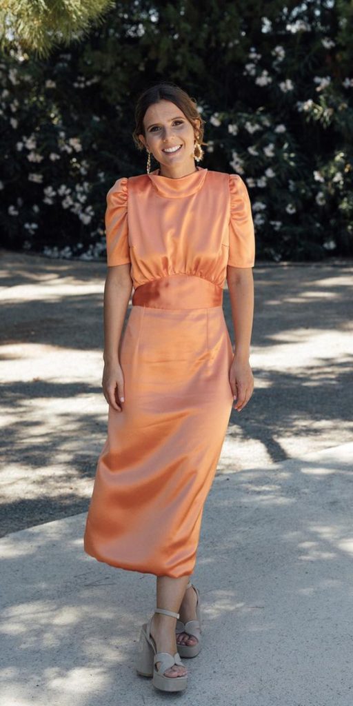 summer mother of the bride dresses simple with cap sleeves kinvitadas